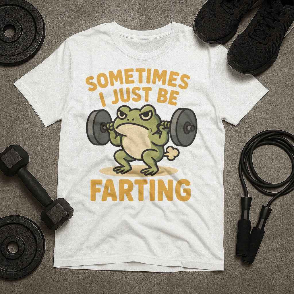 Sometimes I Just Be Farting Lifting Frog T-Shirt
