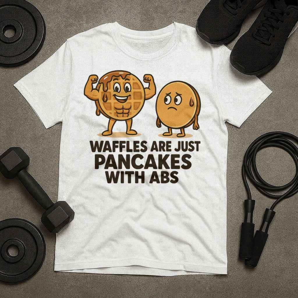 Waffles Are Just Pancakes With Abs T-Shirt
