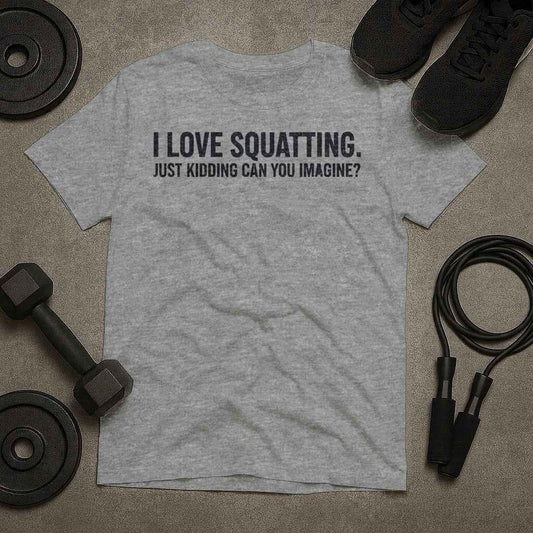 I Love Squatting Just Kidding T-Shirt