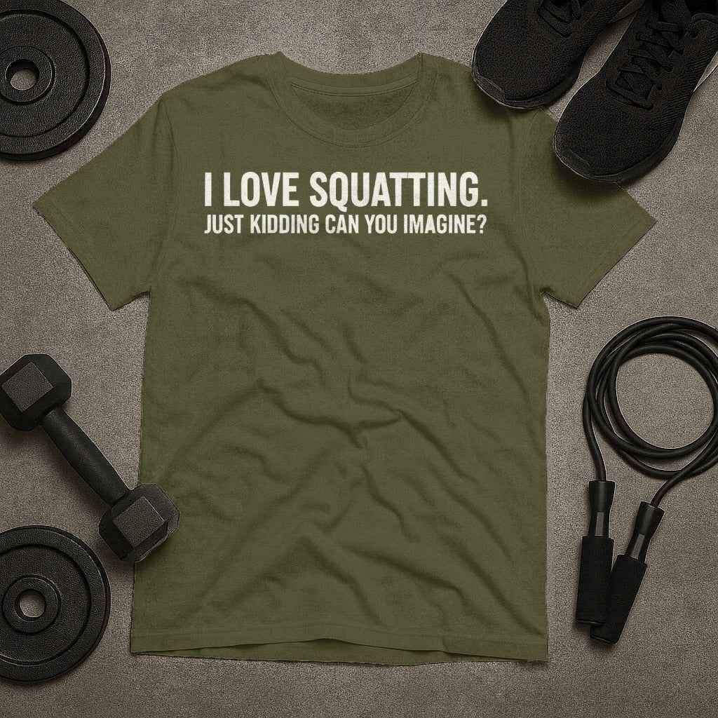 I Love Squatting Just Kidding T-Shirt