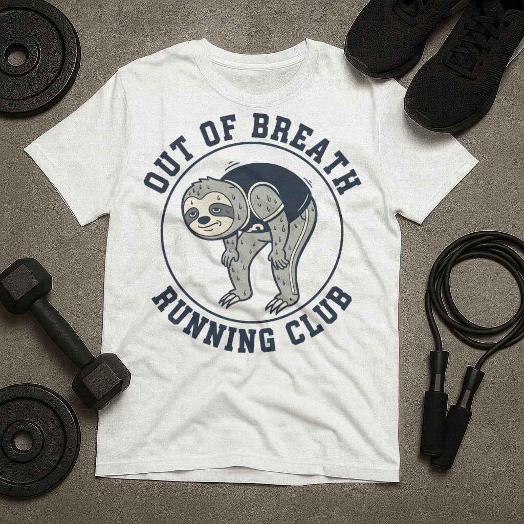 Out Of Breath Running Club Sloth T-Shirt