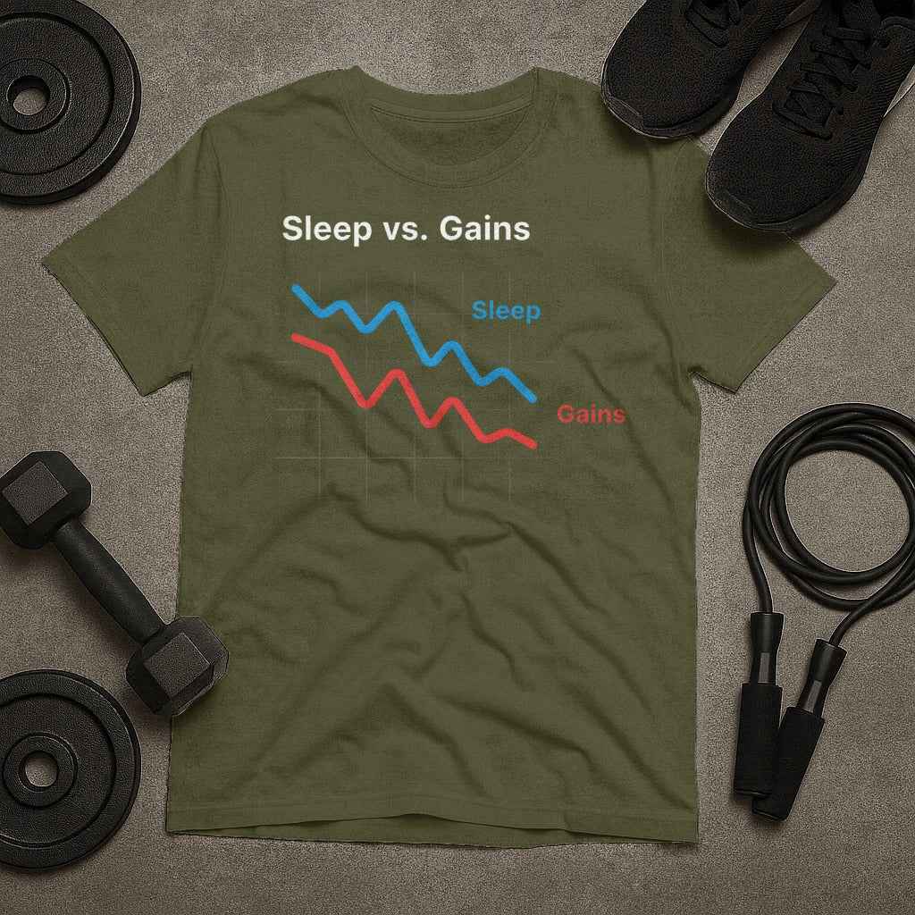 Sleep Versus Gains Graph T-Shirt