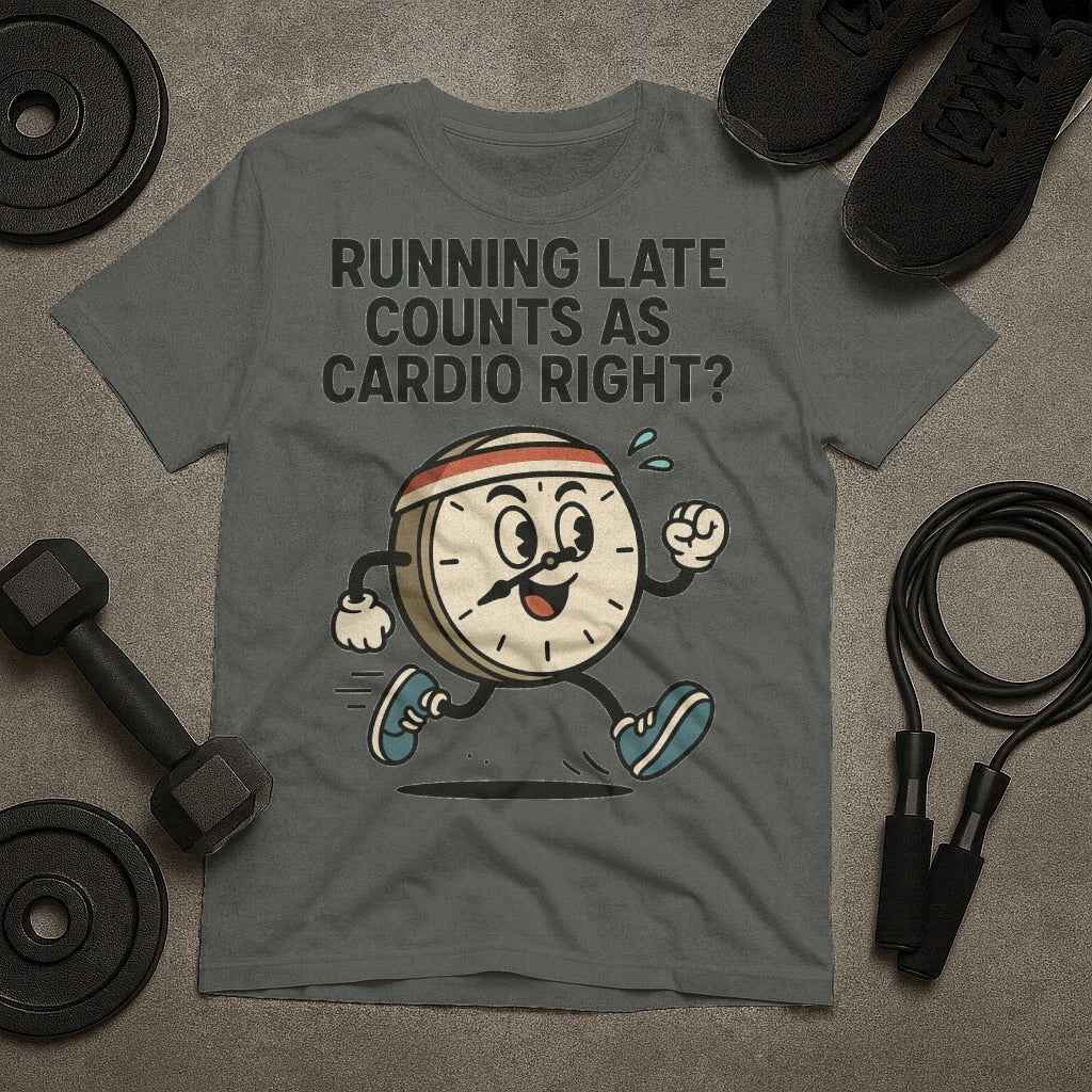Running Late Counts as Cardio Right? T-Shirt