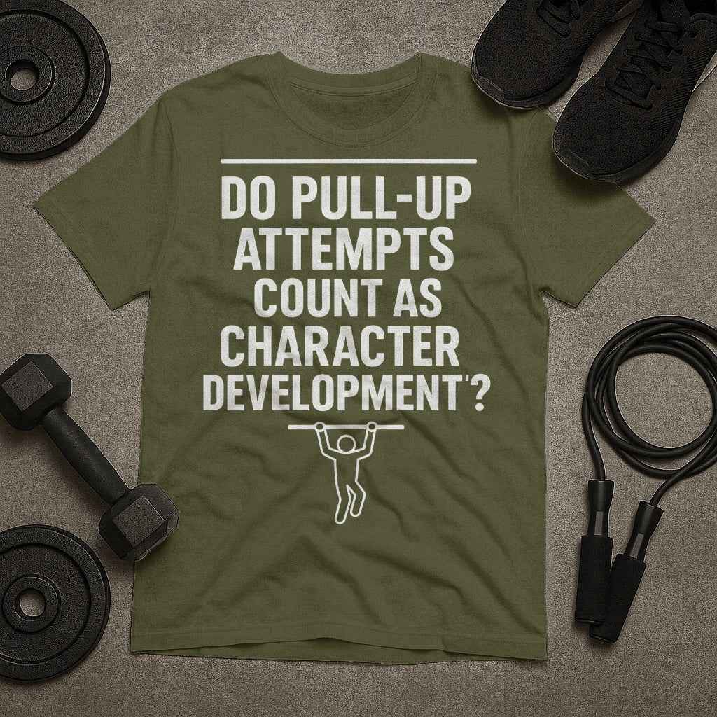 Do Pull Up Attempts Count As Character Development? T-Shirt