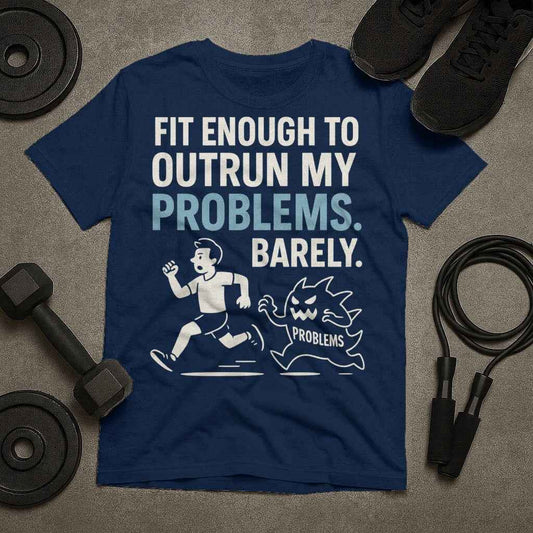 Fit Enough to Outrun Problems Barely T-Shirt