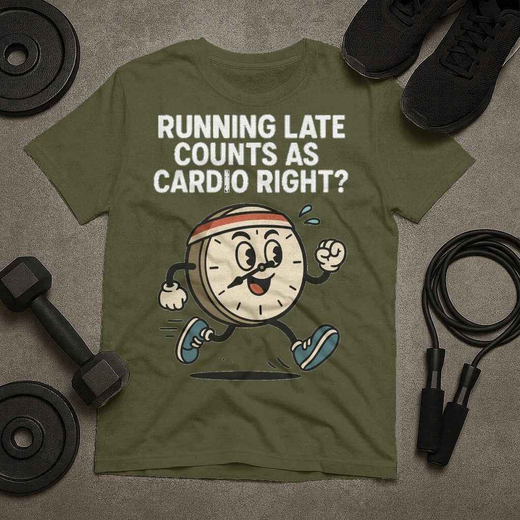 Running Late Counts as Cardio Right? T-Shirt