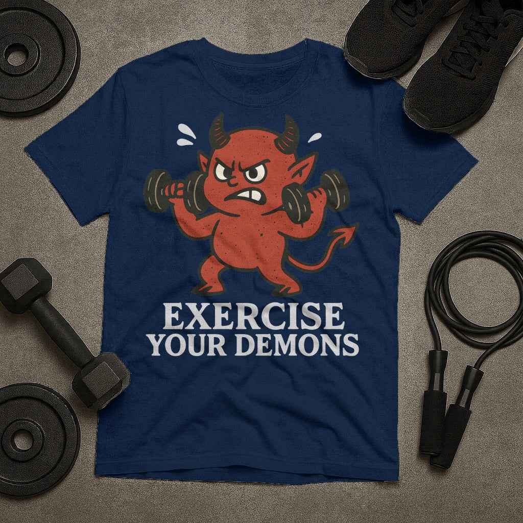 Exercise Your Demons Lifting Devil T-Shirt
