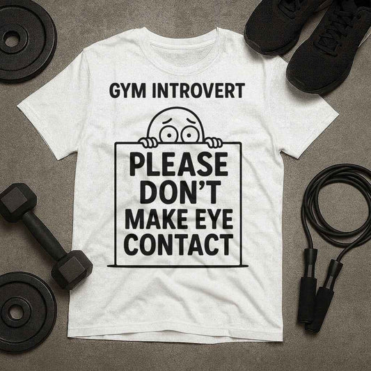 Gym Introvert Please Dont Make Eye Contact T-Shirt