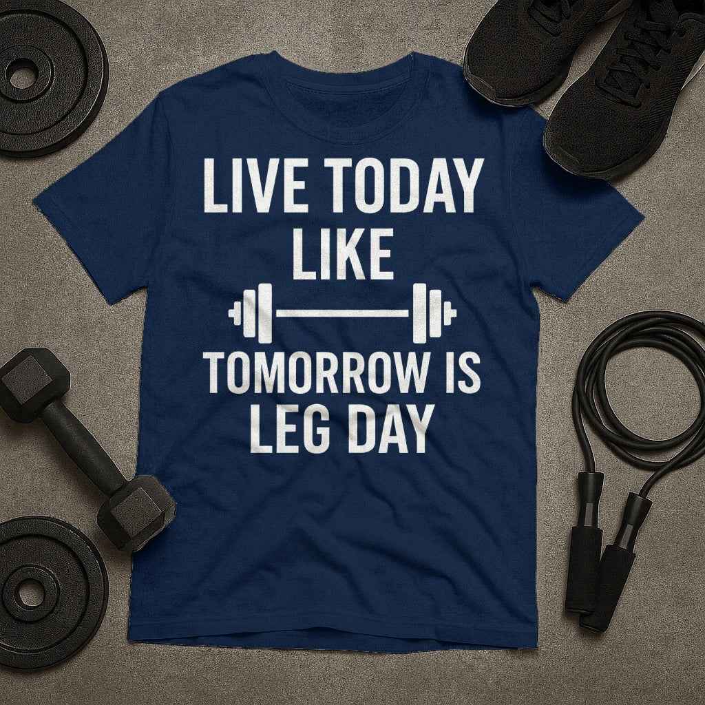 Live Today Like Tomorrow Is Leg Day T-Shirt