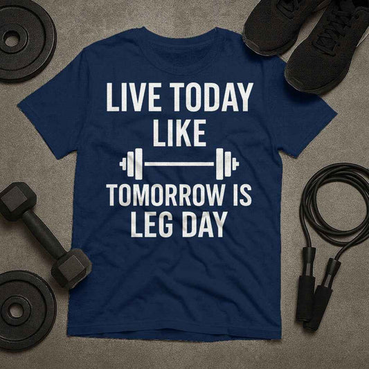 Live Today Like Tomorrow Is Leg Day T-Shirt