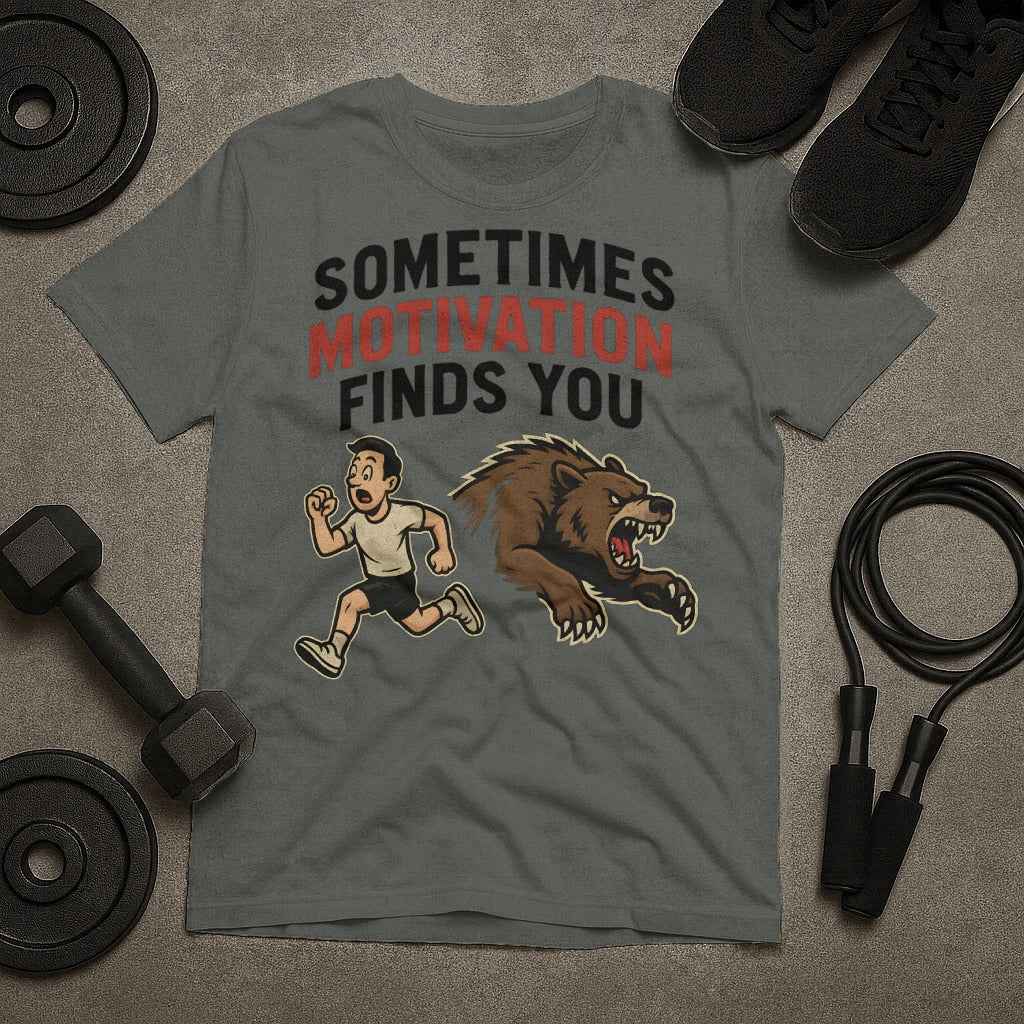 Sometimes Motivation Finds You T-Shirt