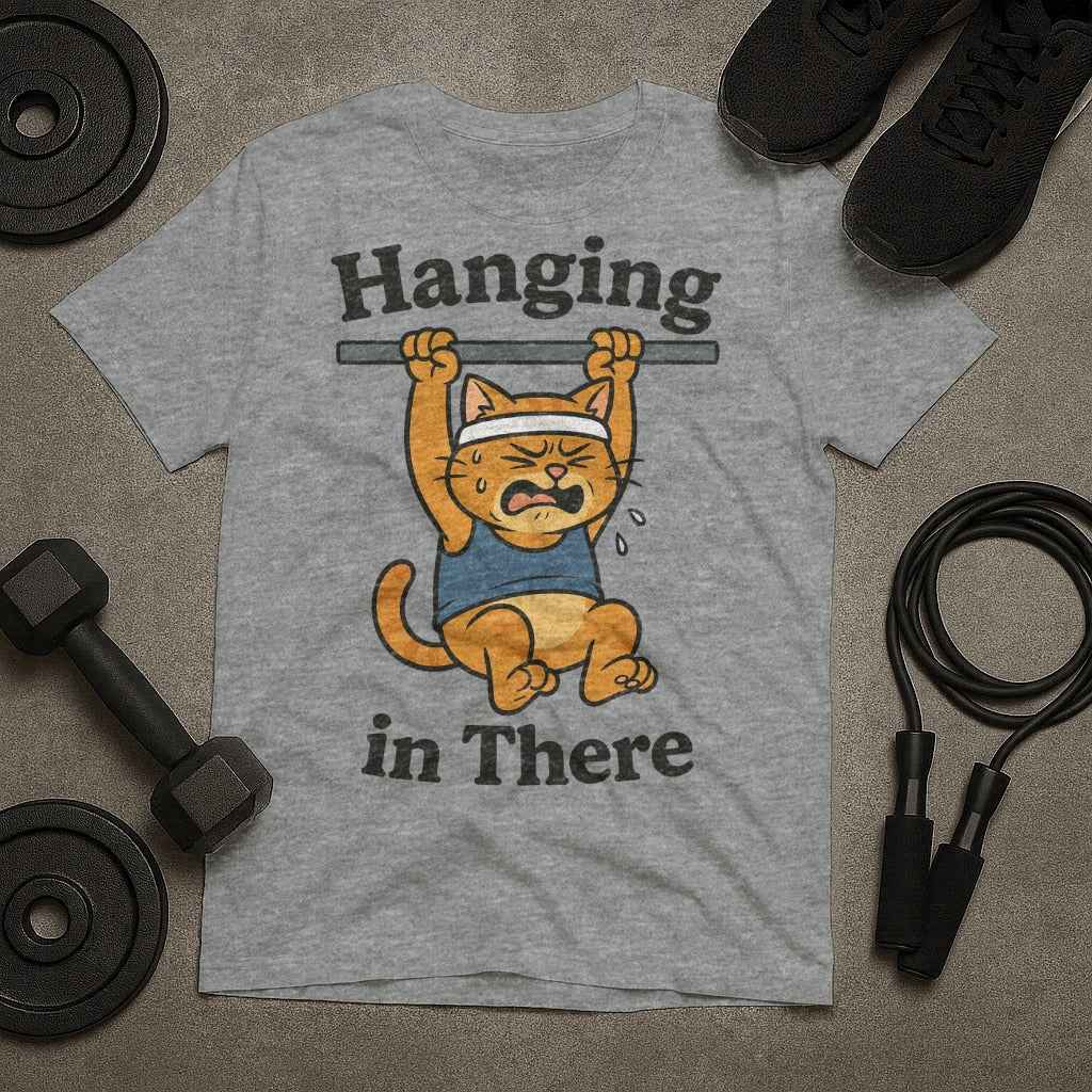Hanging in There Cat T-Shirt