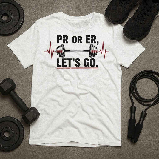PR Or ER Let's Go Gym Humor T-Shirt