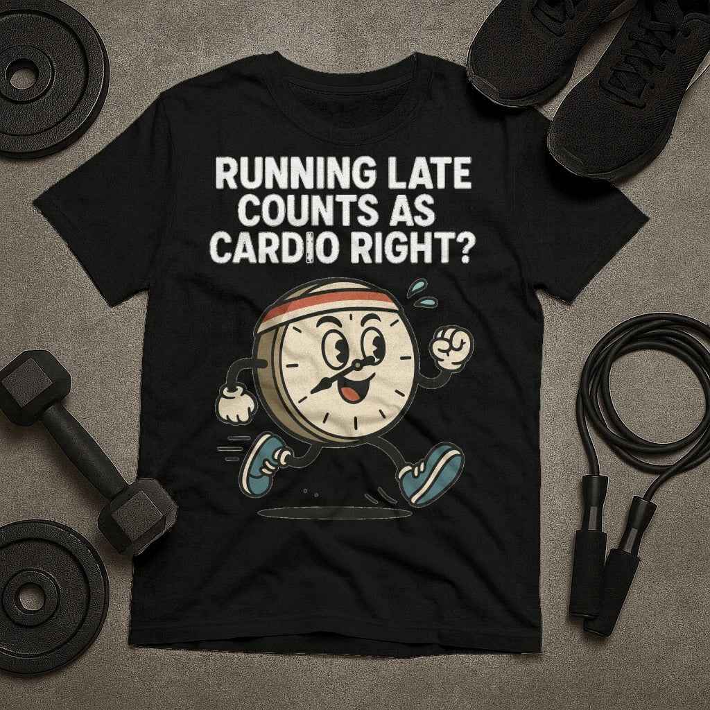 Running Late Counts as Cardio Right? T-Shirt