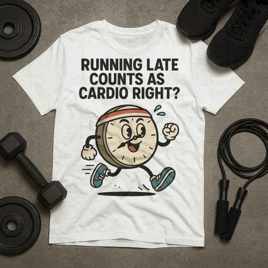 Running Late Counts as Cardio Right? T-Shirt