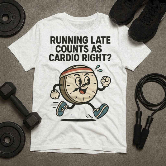 Running Late Counts as Cardio Right? T-Shirt