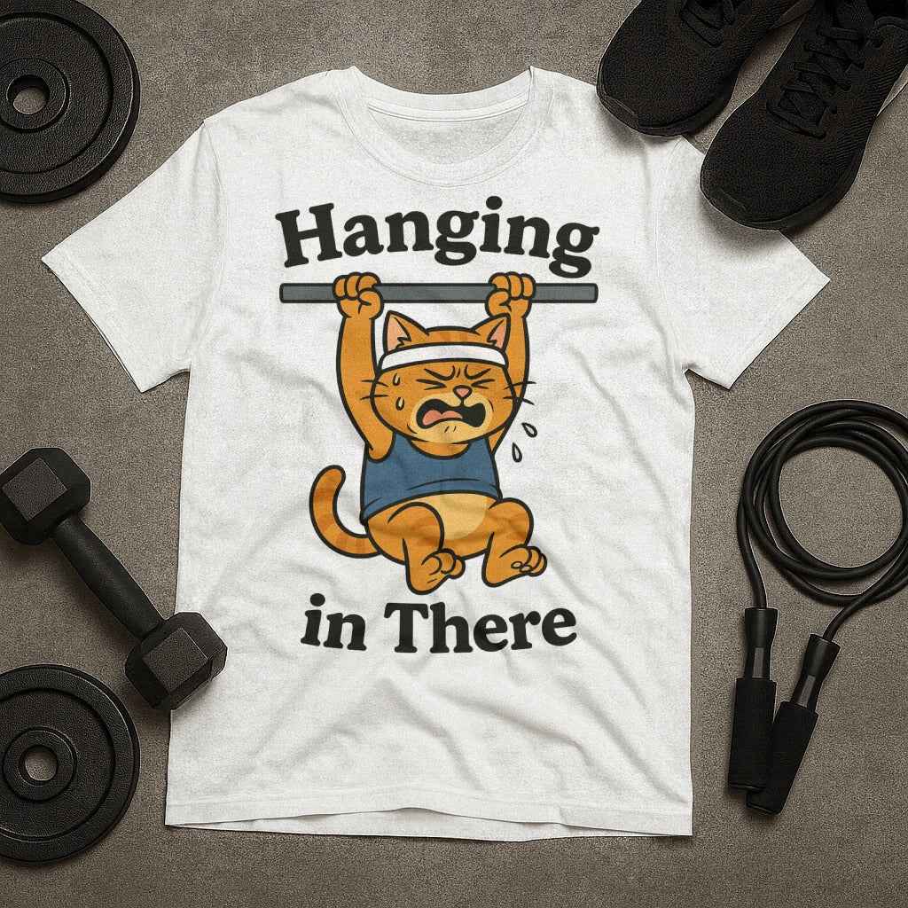 Hanging in There Cat T-Shirt
