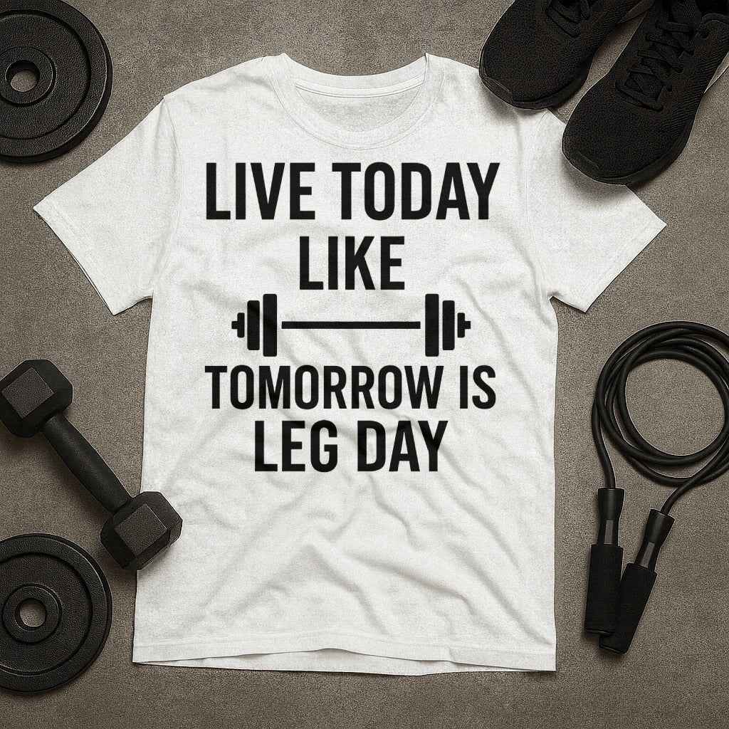 Live Today Like Tomorrow Is Leg Day T-Shirt
