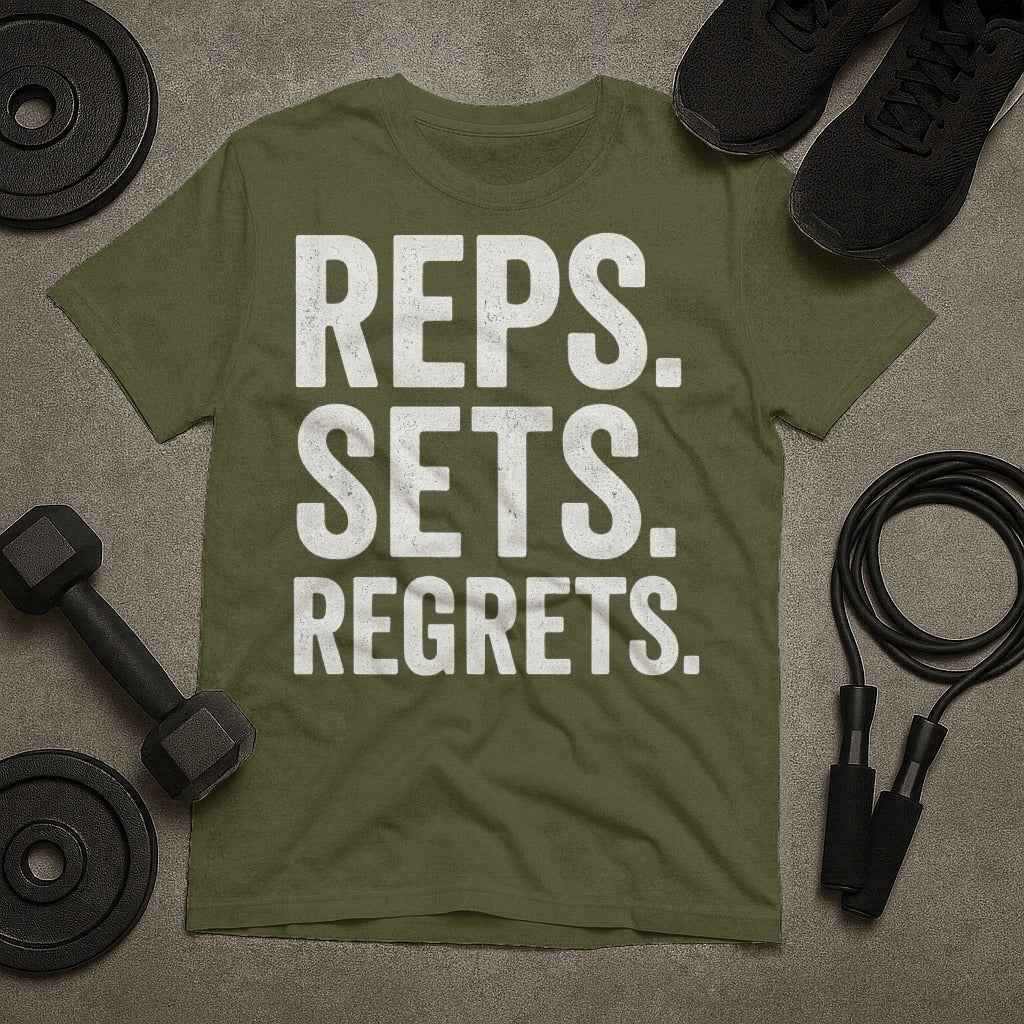 Reps Sets Regrets T-Shirt
