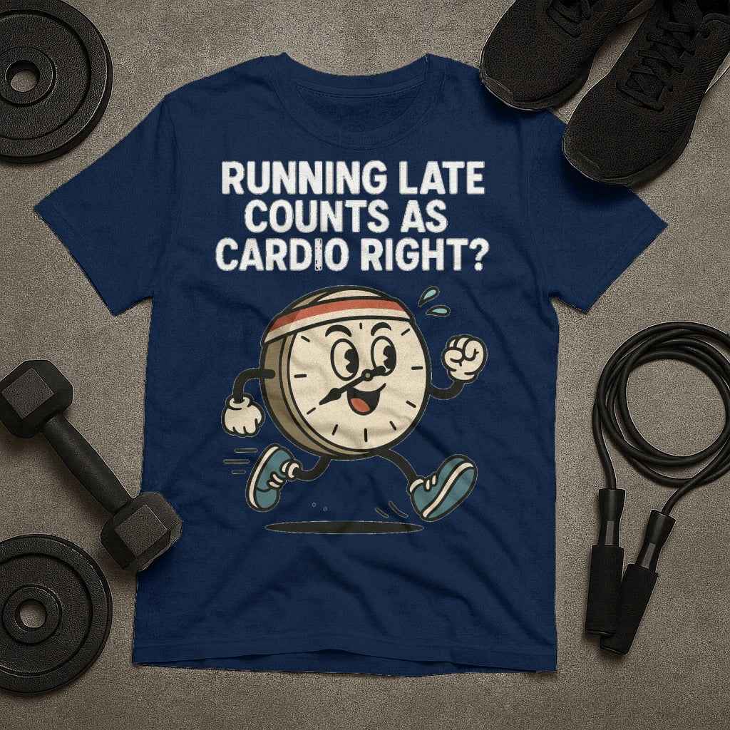 Running Late Counts as Cardio Right? T-Shirt