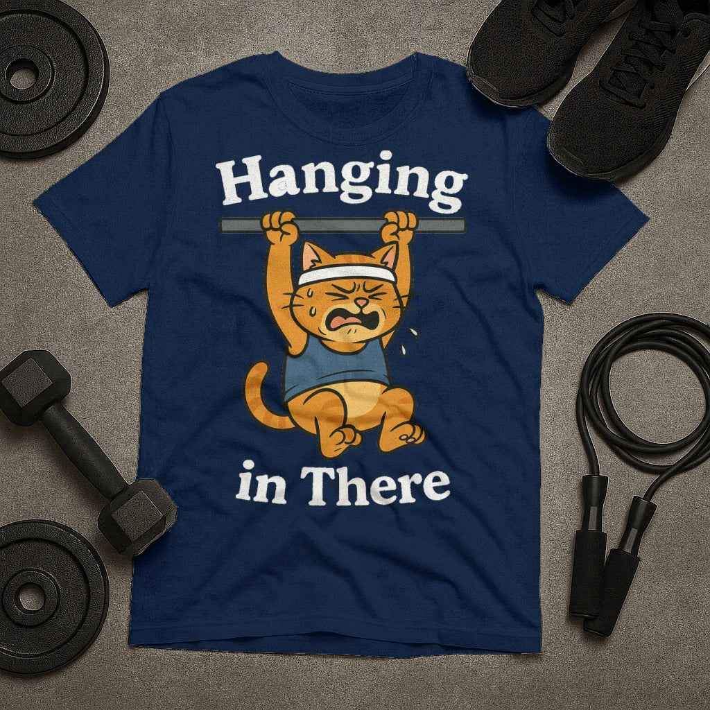 Hanging in There Cat T-Shirt