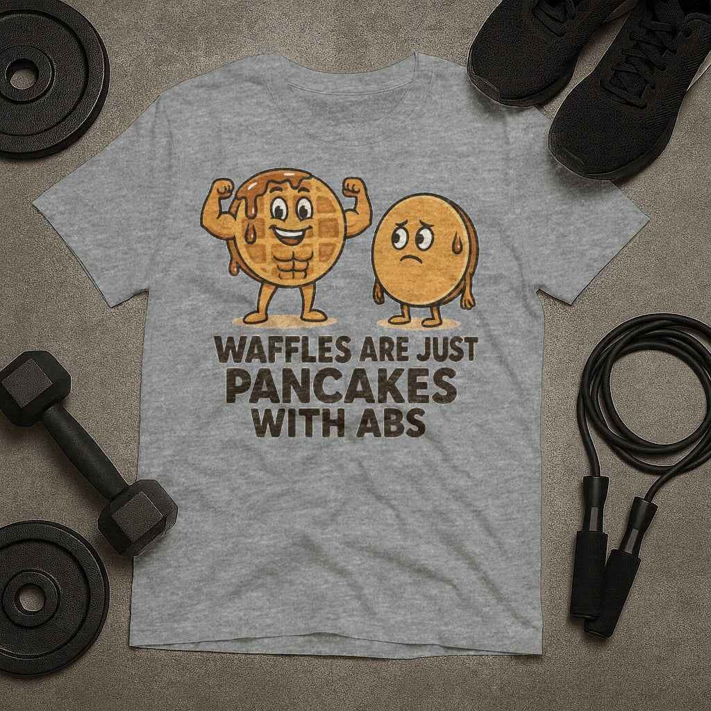 Waffles Are Just Pancakes With Abs T-Shirt
