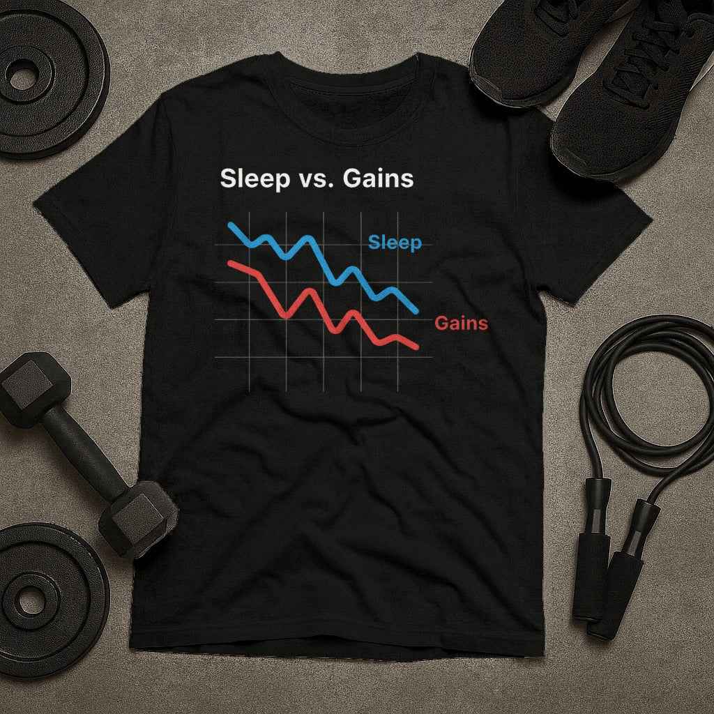 Sleep Versus Gains Graph T-Shirt
