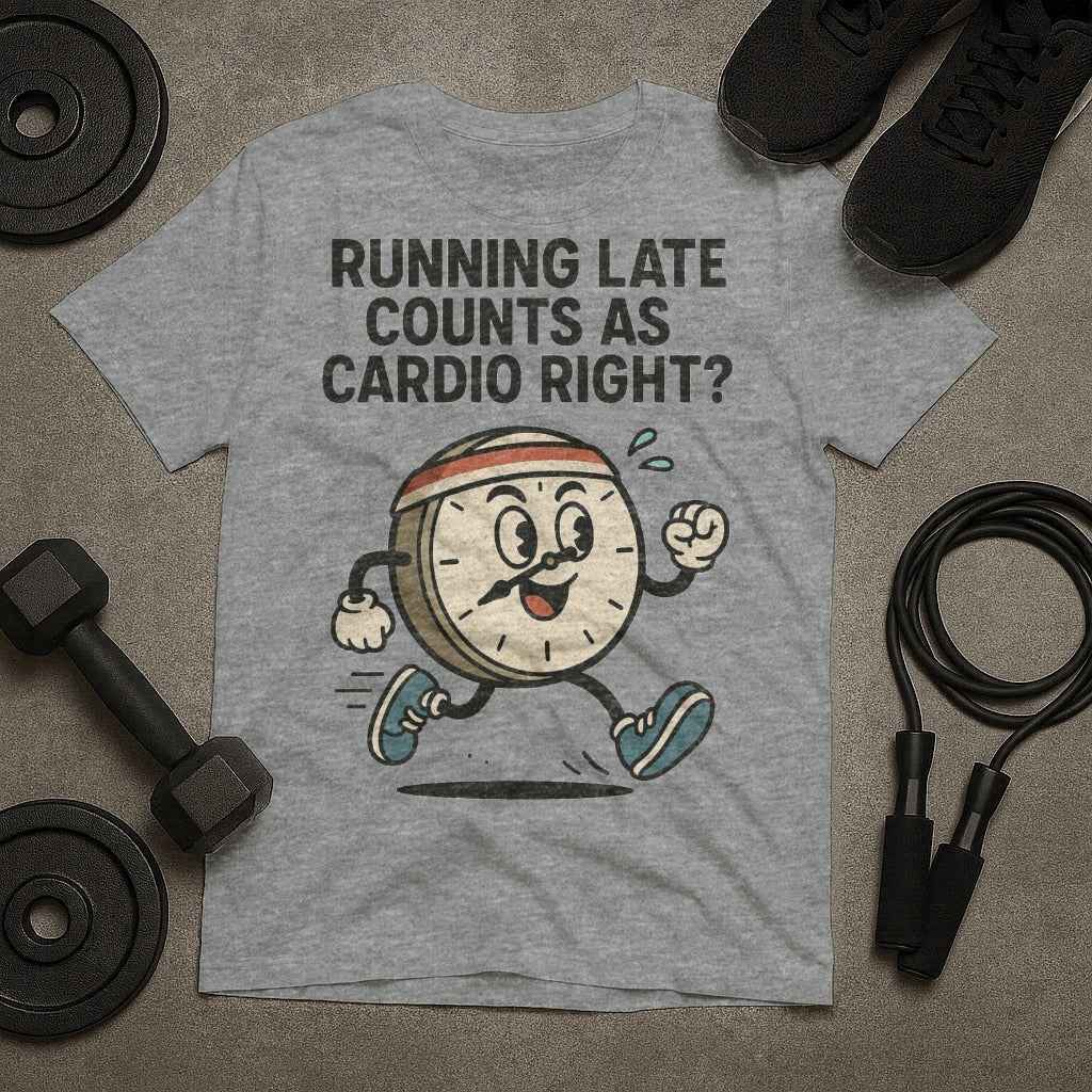 Running Late Counts as Cardio Right? T-Shirt