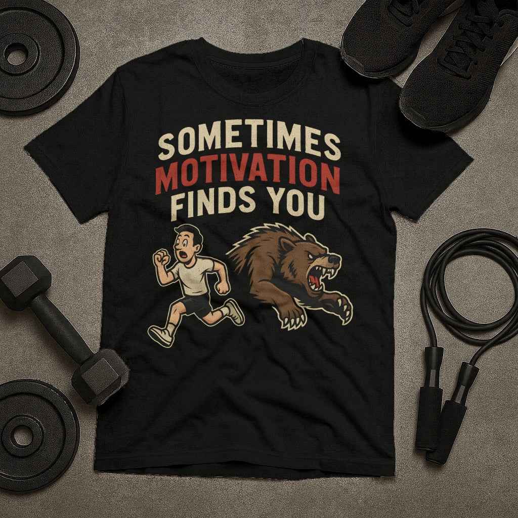Sometimes Motivation Finds You T-Shirt