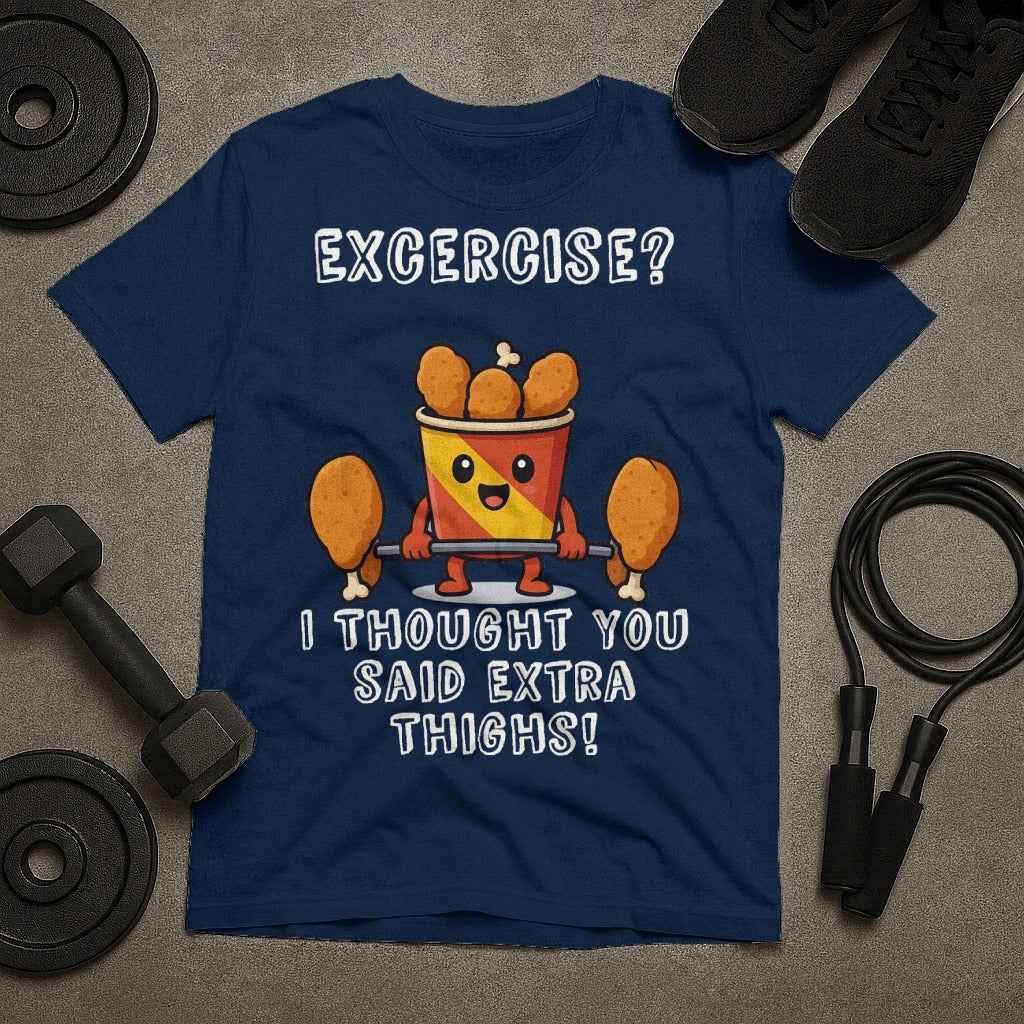 Exercise Extra Thighs Funny T-Shirt