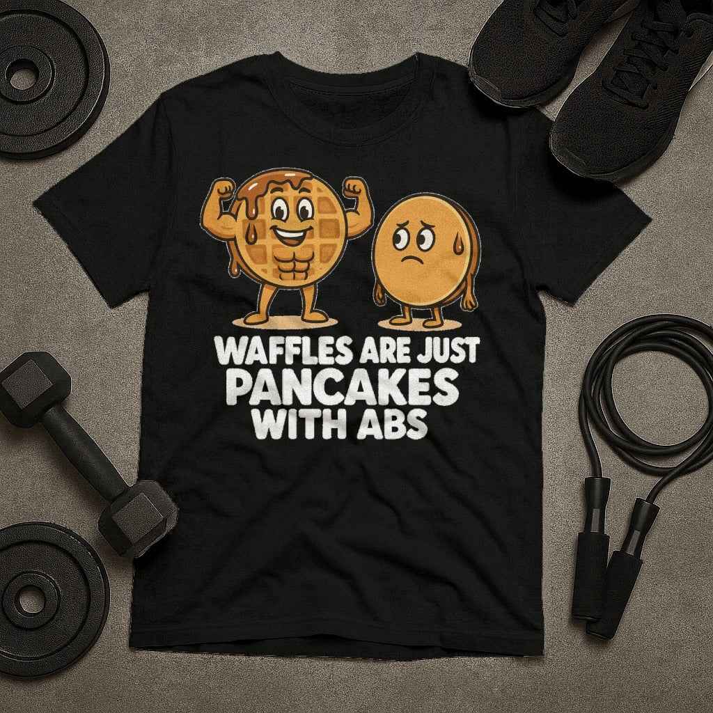Waffles Are Just Pancakes With Abs T-Shirt