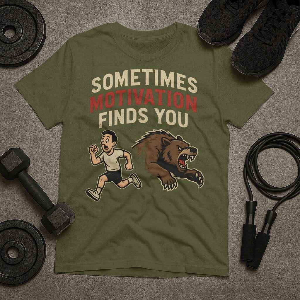 Sometimes Motivation Finds You T-Shirt