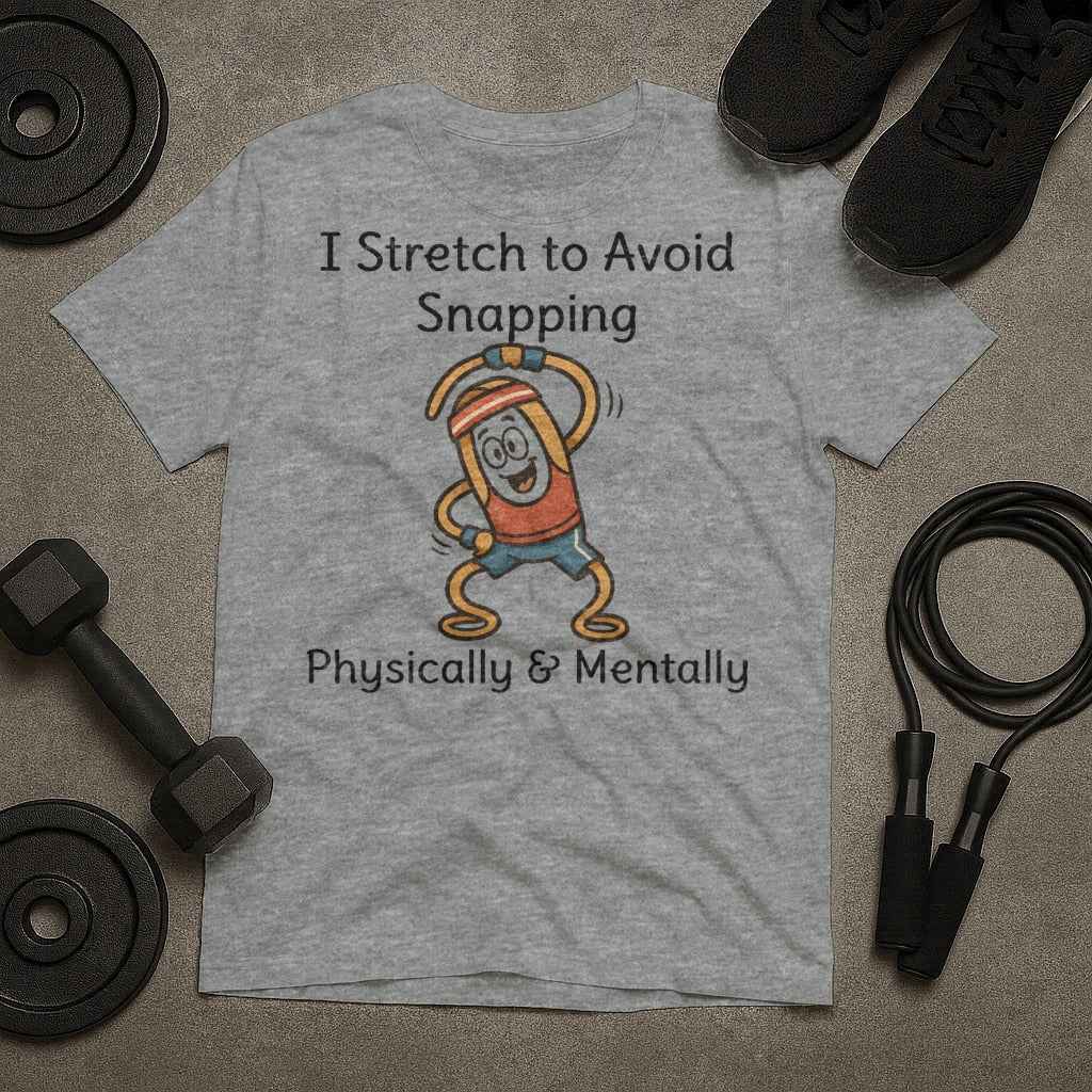 I Stretch to Avoid Snapping Physically Mentally T-Shirt