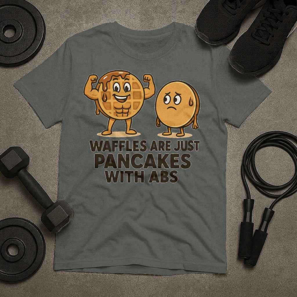 Waffles Are Just Pancakes With Abs T-Shirt