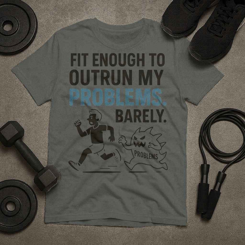 Fit Enough to Outrun Problems Barely T-Shirt