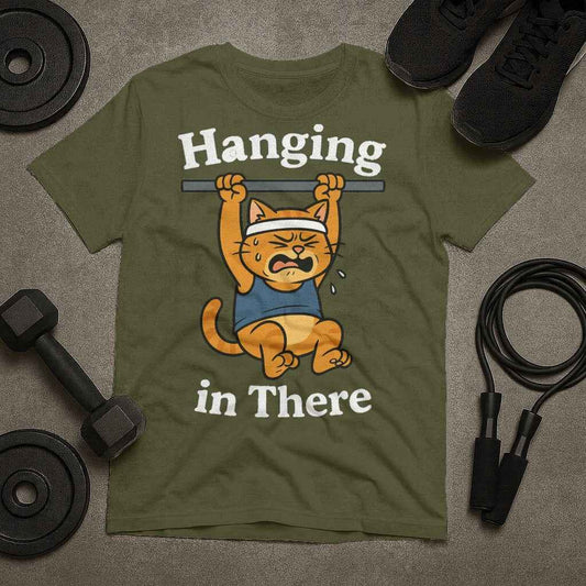 Hanging in There Cat T-Shirt
