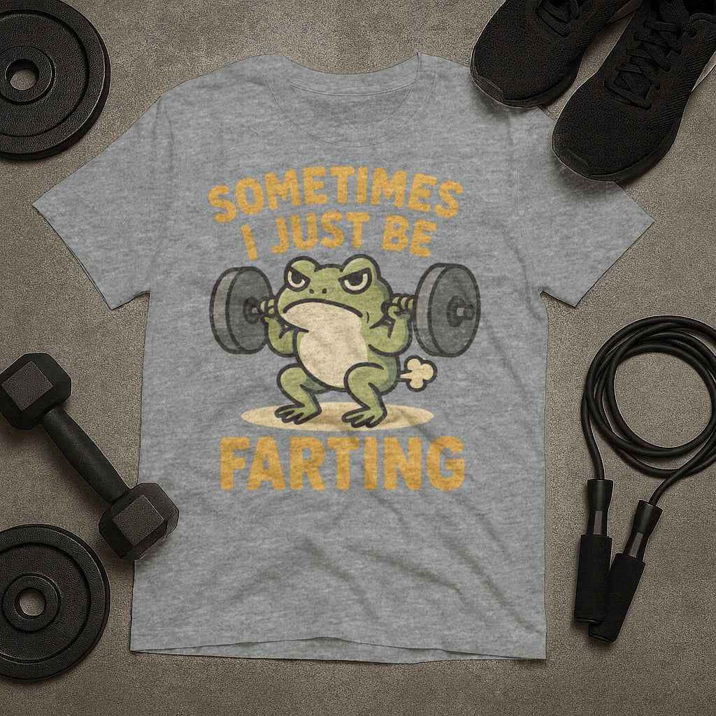 Sometimes I Just Be Farting Lifting Frog T-Shirt