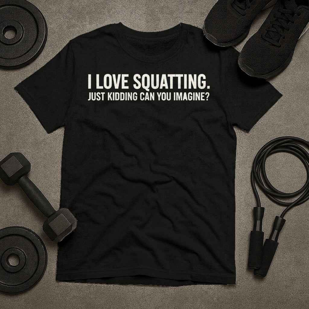 I Love Squatting Just Kidding T-Shirt