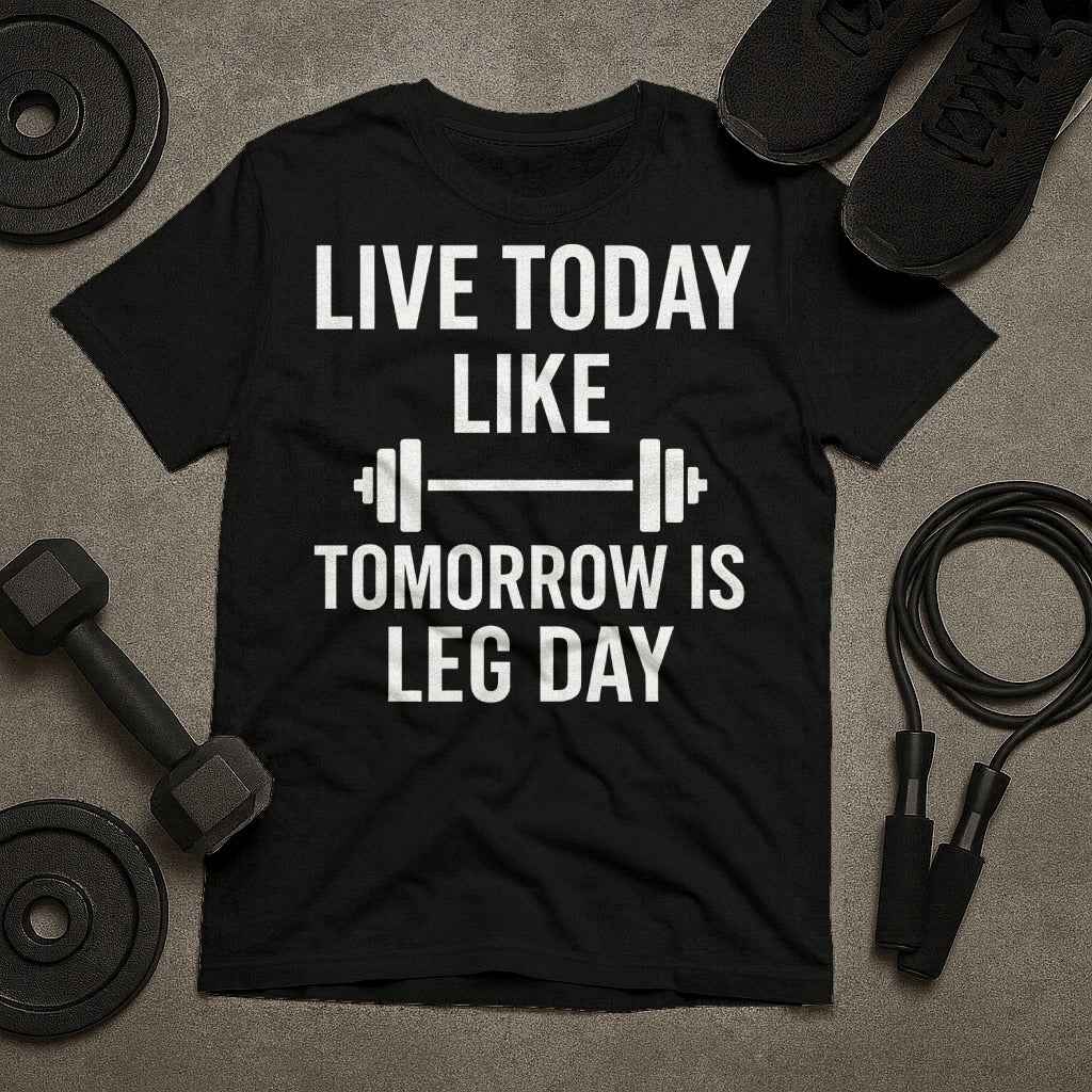 Live Today Like Tomorrow Is Leg Day T-Shirt
