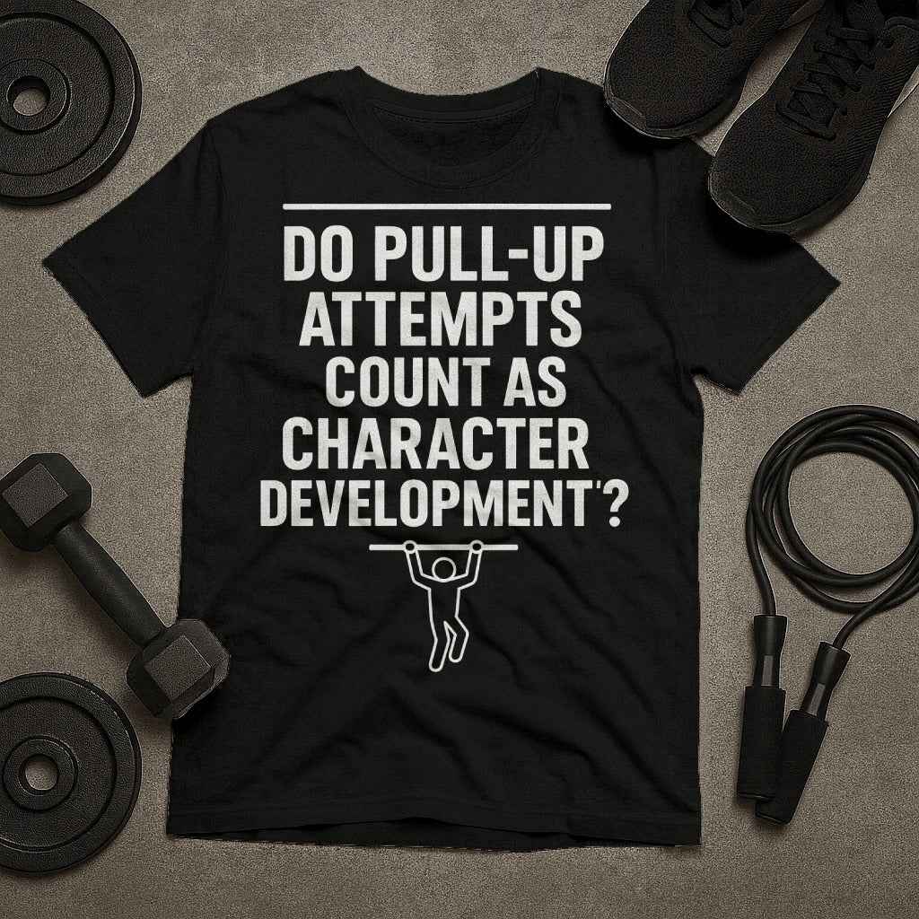 Do Pull Up Attempts Count As Character Development? T-Shirt