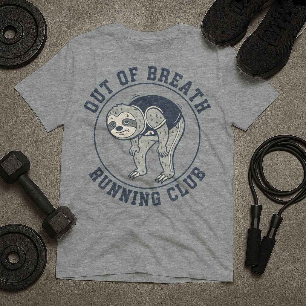Out Of Breath Running Club Sloth T-Shirt