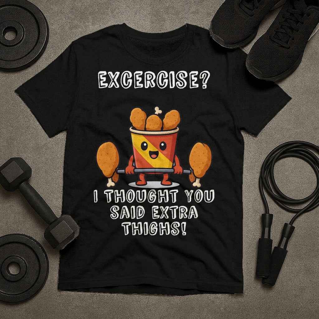Exercise Extra Thighs Funny T-Shirt