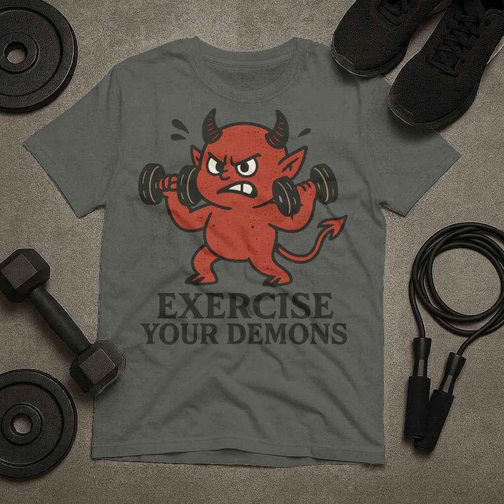 Exercise Your Demons Lifting Devil T-Shirt