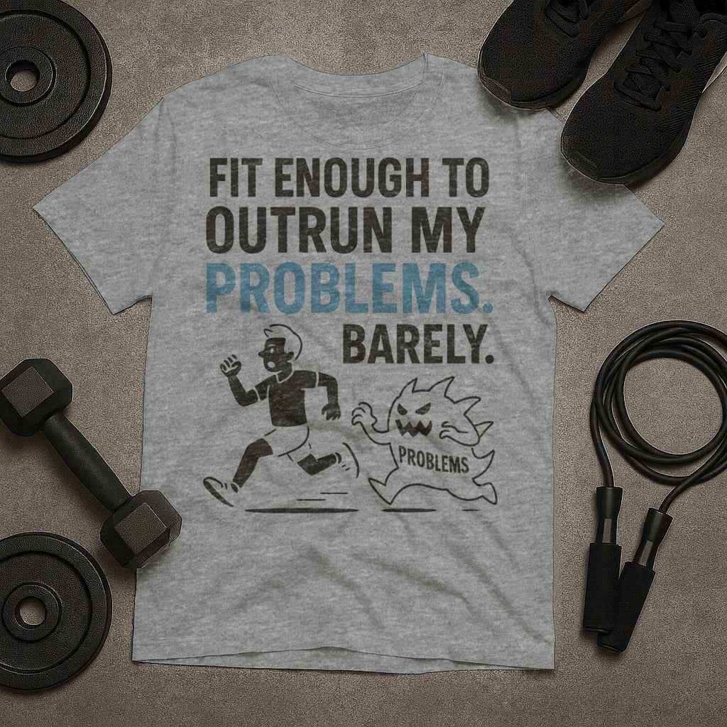 Fit Enough to Outrun Problems Barely T-Shirt