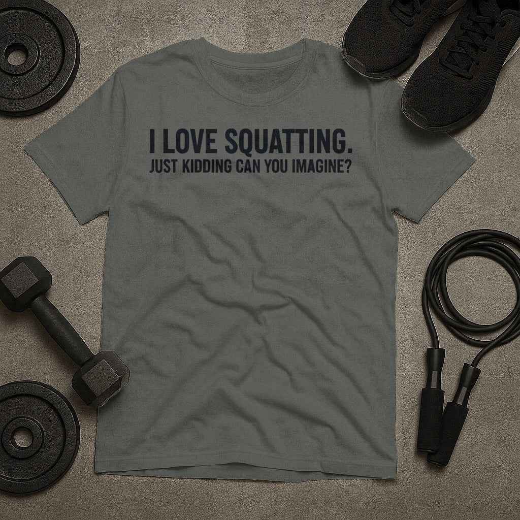 I Love Squatting Just Kidding T-Shirt