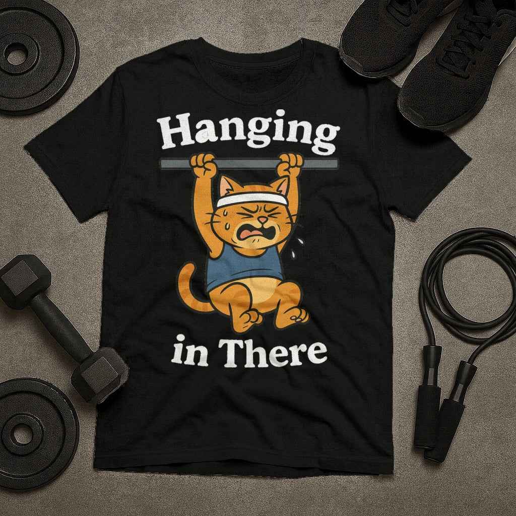Hanging in There Cat T-Shirt